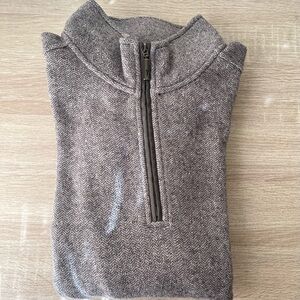 Tommy Bahama Men's Grey Quarter Zip Sweater